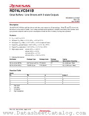 RD74LVC541B datasheet pdf Renesas