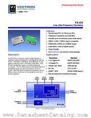 FX-424 datasheet pdf Vectron