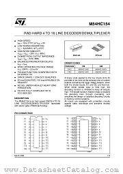 M54HC154K1 datasheet pdf ST Microelectronics