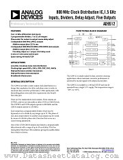 AD9512 datasheet pdf Analog Devices