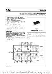 TDA7432D013TR datasheet pdf ST Microelectronics