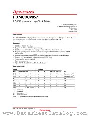 HD74CDCV857 datasheet pdf Renesas