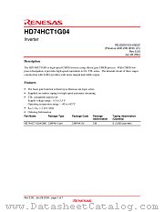 HD74HCT1G04 datasheet pdf Renesas