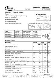 SPB04N60C2 datasheet pdf Infineon