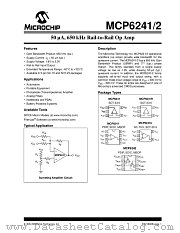MCP6241R datasheet pdf Microchip