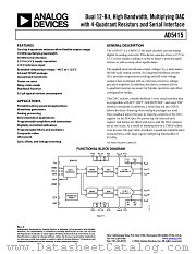 AD5415YRU datasheet pdf Analog Devices