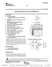 TLV3701CDR datasheet pdf Texas Instruments