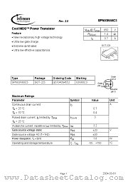 SPN03N60C3 datasheet pdf Infineon