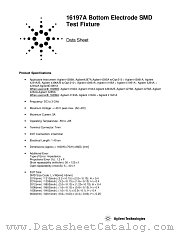 16197A datasheet pdf Agilent (Hewlett-Packard)