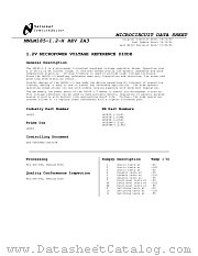 LM185H-1.2-QV datasheet pdf National Semiconductor