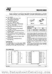M54HC4060K datasheet pdf ST Microelectronics