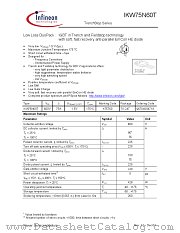 IKW75N60T datasheet pdf Infineon