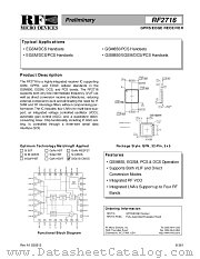 RF2716 datasheet pdf RF Micro Devices