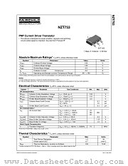 NZT753 datasheet pdf Fairchild Semiconductor