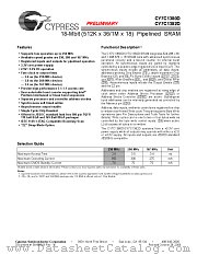 CY7C1380D-133AXC datasheet pdf Cypress
