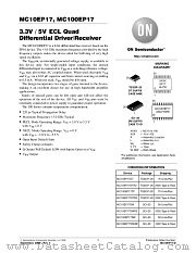 MC100EP17 datasheet pdf ON Semiconductor