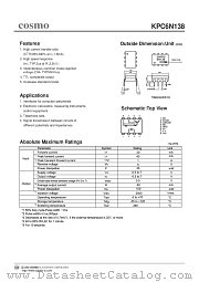 KPC6N138 datasheet pdf Cosmo Electronics