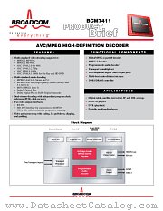BCM7411 datasheet pdf Broadcom