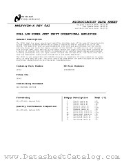 LF442AMH datasheet pdf National Semiconductor