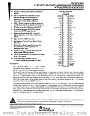 SN74GTL16616DL datasheet pdf Texas Instruments