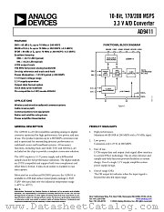 AD9411 datasheet pdf Analog Devices
