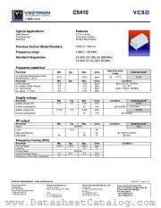 C5410 datasheet pdf Vectron