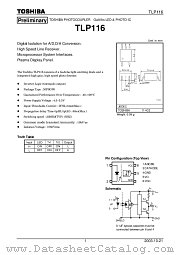 TLP116 datasheet pdf TOSHIBA