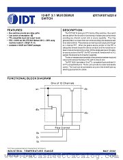 IDT74FST163214PA datasheet pdf IDT