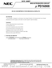 UPD16908K9-9B4-A datasheet pdf NEC