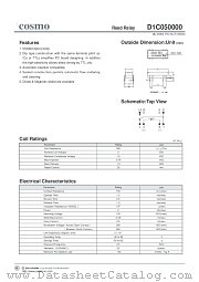D1C050000 datasheet pdf Cosmo Electronics