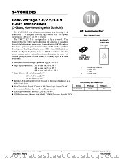 74VCXH245 datasheet pdf ON Semiconductor