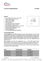 TLE 4295 GV33 datasheet pdf Infineon