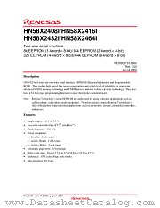 HN58X2464TIE datasheet pdf Renesas