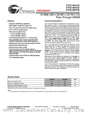 CY7C1487V33 datasheet pdf Cypress