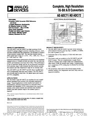 ADADC72BD datasheet pdf Analog Devices