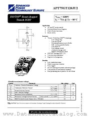 APT75GT120JU2 datasheet pdf Advanced Power Technology