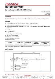 HD151TS307ARP datasheet pdf Renesas