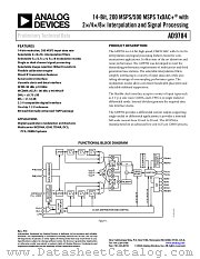 AD9784BSVRL datasheet pdf Analog Devices