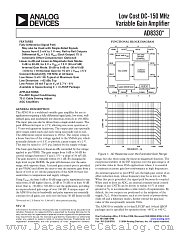 AD8330ACP-R2 datasheet pdf Analog Devices