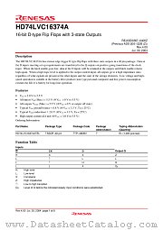 HD74LVC16374A datasheet pdf Renesas