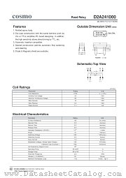 D2A241000 datasheet pdf Cosmo Electronics
