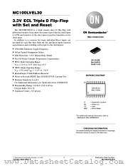 MC100LVEL30DWR2 datasheet pdf ON Semiconductor