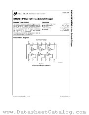 MM54C14J/883 datasheet pdf National Semiconductor
