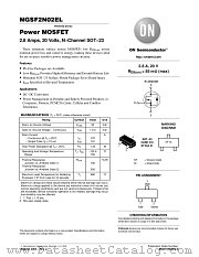 MGSF2N02EL datasheet pdf ON Semiconductor