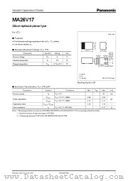 MA26V17 datasheet pdf Panasonic