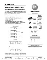 MC74HC00ADTR2 datasheet pdf ON Semiconductor