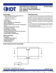 QS3VH862PA datasheet pdf IDT