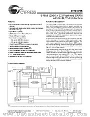 CY7C1378B-166AC datasheet pdf Cypress