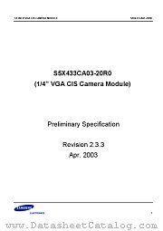 S5X433CA datasheet pdf Samsung Electronic