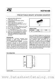 HCF4516 datasheet pdf ST Microelectronics